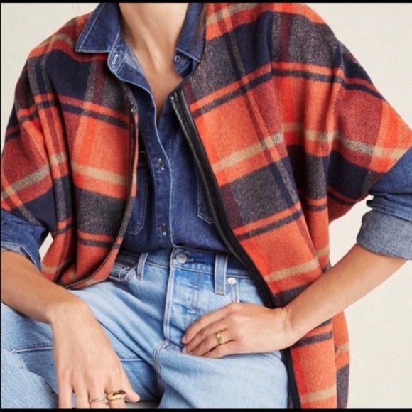Anthropologie Jackets & Blazers - Anthropologie | Andersen & Lauth Plaid Overcoat Vest Cape